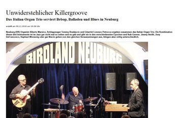 Italian Organ Trio im Birdland Neuburg